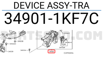 Nissan 349011KF7C DEVICE ASSY-TRA
