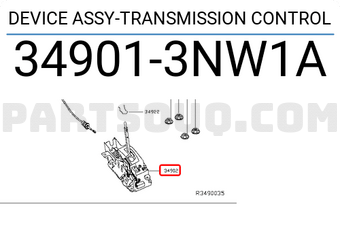 Nissan 349013NW1A DEVICE ASSY-TRANSMISSION CONTROL