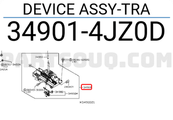 Nissan 349014JZ0D DEVICE ASSY-TRA