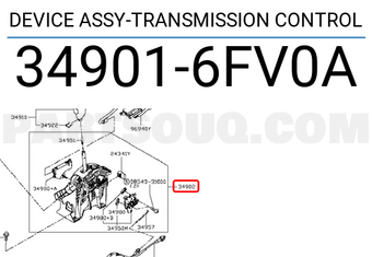 Nissan 349016FV0A DEVICE ASSY-TRANSMISSION CONTROL