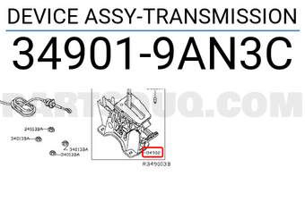 Nissan 349019AN3C DEVICE ASSY-TRANSMISSION