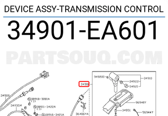 Nissan 34901EA601 DEVICE ASSY-TRANSMISSION CONTROL