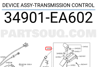 Nissan 34901EA602 DEVICE ASSY-TRANSMISSION CONTROL