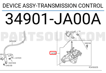Nissan 34901JA00A DEVICE ASSY-TRANSMISSION CONTROL