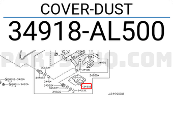 Nissan 34918AL500 COVER-DUST