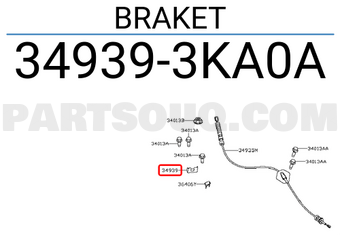 Nissan 349393KA0A BRAKET