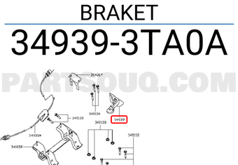 Nissan 349393TA0A BRAKET