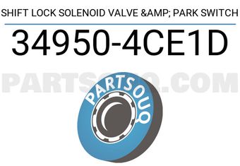 Nissan 349504CE1D SHIFT LOCK SOLENOID VALVE & PARK SWITCH
