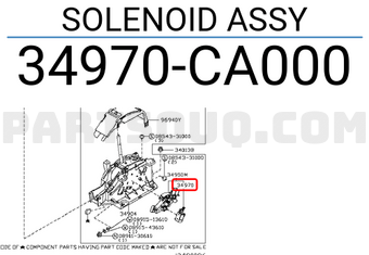 Nissan 34970CA000 SOLENOID ASSY