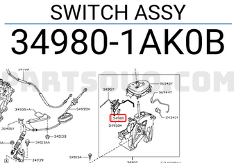 Nissan 349801AK0B SWITCH ASSY