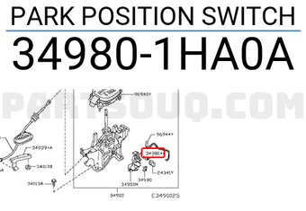 Nissan 349801HA0A PARK POSITION SWITCH