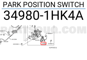 Nissan 349801HK4A PARK POSITION SWITCH
