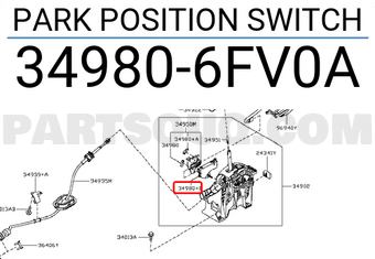 Nissan 349806FV0A PARK POSITION SWITCH