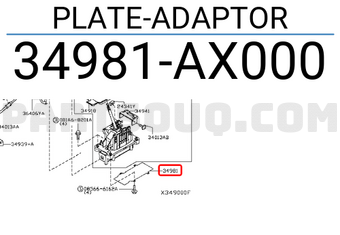 Nissan 34981AX000 PLATE-ADAPTOR