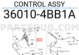 Nissan 360104BB1A CONTROL ASSY