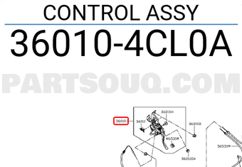 Nissan 360104CL0A CONTROL ASSY