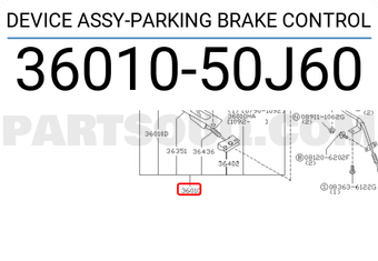Nissan 3601050J60 DEVICE ASSY-PARKING BRAKE CONTROL