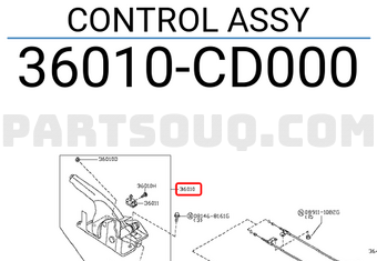 Nissan 36010CD000 CONTROL ASSY