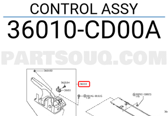 Nissan 36010CD00A CONTROL ASSY
