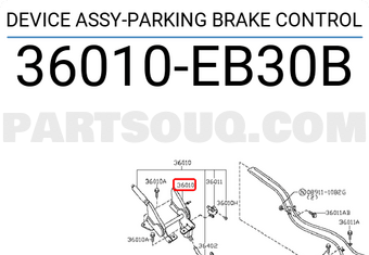 Nissan 36010EB30B DEVICE ASSY-PARKING BRAKE CONTROL