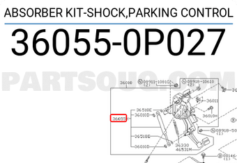 Nissan 360550P027 ABSORBER KIT-SHOCK,PARKING CONTROL