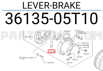 Nissan 3613505T10 LEVER-BRAKE
