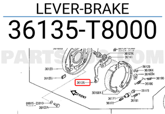 Nissan 36135T8000 LEVER-BRAKE