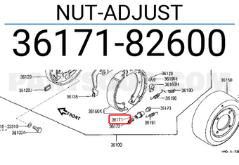 Nissan 3617182600 NUT-ADJUST