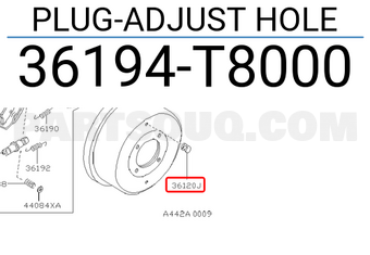 Nissan 36194T8000 PLUG-ADJUST HOLE