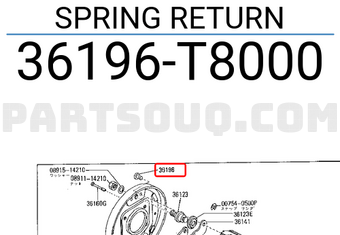 Nissan 36196T8000 SPRING RETURN