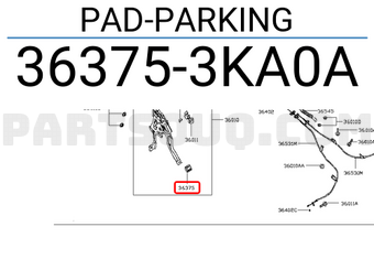 Nissan 363753KA0A PAD-PARKING