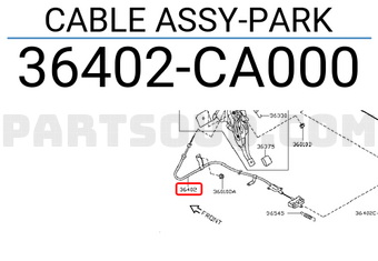 Nissan 36402CA000 CABLE ASSY-PARK
