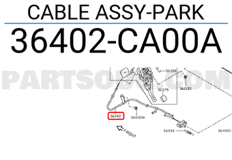 Nissan 36402CA00A CABLE ASSY-PARK