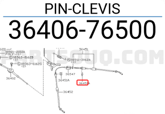 Nissan 3640676500 PIN-CLEVIS