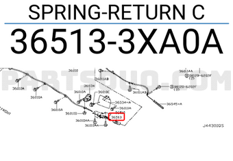 Nissan 365133XA0A SPRING-RETURN C