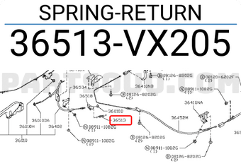 Nissan 36513VX205 SPRING-RETURN