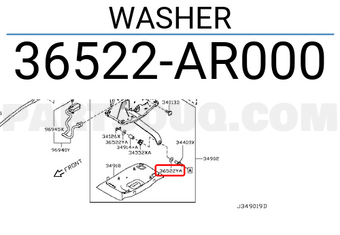 Nissan 36522AR000 WASHER