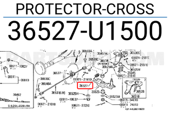 Nissan 36527U1500 PROTECTOR-CROSS