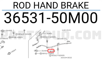 Nissan 3653150M00 ROD HAND BRAKE