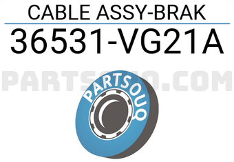 Nissan 36531VG21A CABLE ASSY-BRAK