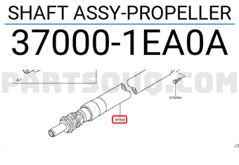 Nissan 370001EA0A SHAFT ASSY-PROPELLER