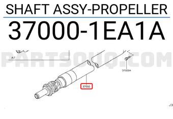 Nissan 370001EA1A SHAFT ASSY-PROPELLER