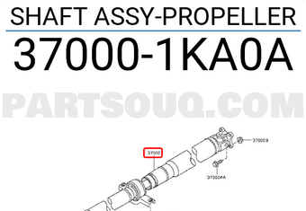 Nissan 370001KA0A SHAFT ASSY-PROPELLER