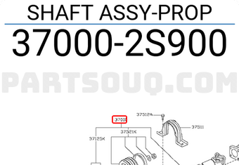 Nissan 370002S900 SHAFT ASSY-PROP