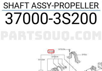 Nissan 370003S200 SHAFT ASSY-PROPELLER