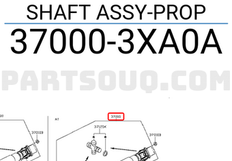 Nissan 370003XA0A SHAFT ASSY-PROP