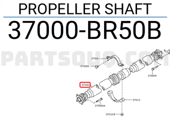 Nissan 37000BR50B PROPELLER SHAFT