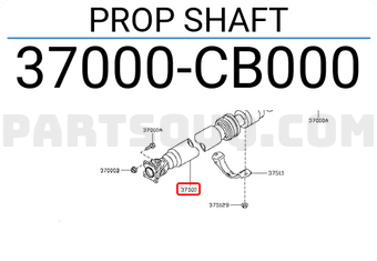 Nissan 37000CB000 PROP SHAFT