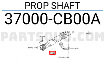 Nissan 37000CB00A PROP SHAFT