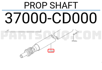 Nissan 37000CD000 PROP SHAFT